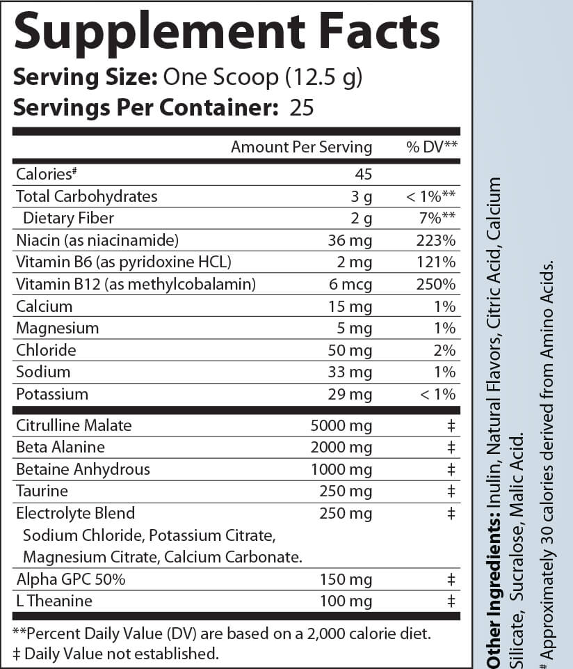 Pump Non - Stim Pre - Workout (Cherry Blast)