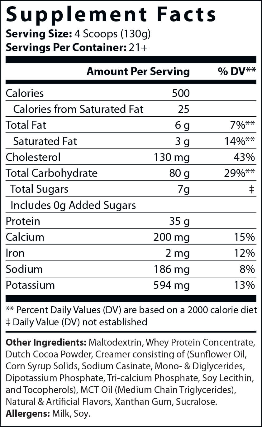 6lb Bulk Up! Mass Gainer (Chocolate Milkshake)
