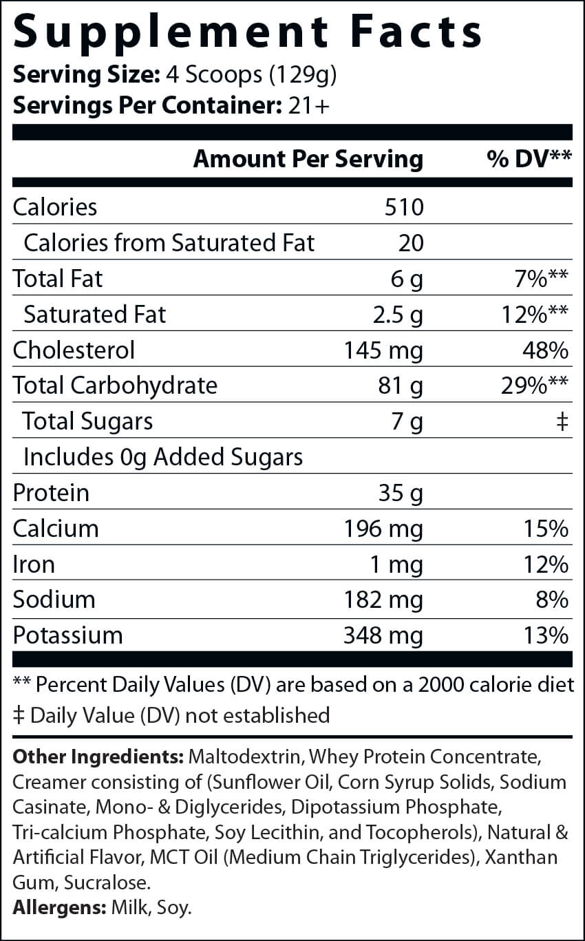 6lb Bulk Up! Mass Gainer (Vanilla Milkshake)