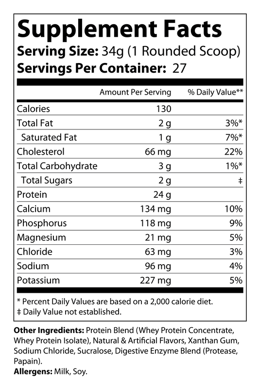 2lb Whey Armor Protein (Birthday Cake)