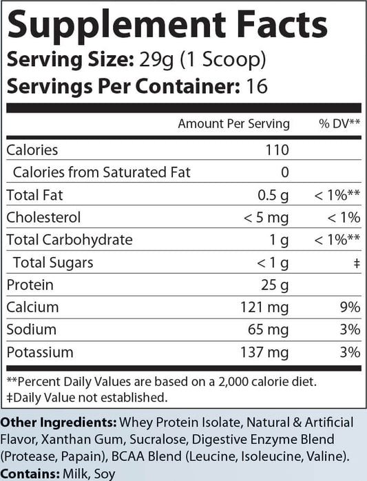 1lb Whey Armor Isolate Protein (Berry)