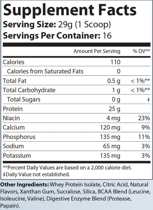 1lb Whey Armor Isolate Protein (Berry)
