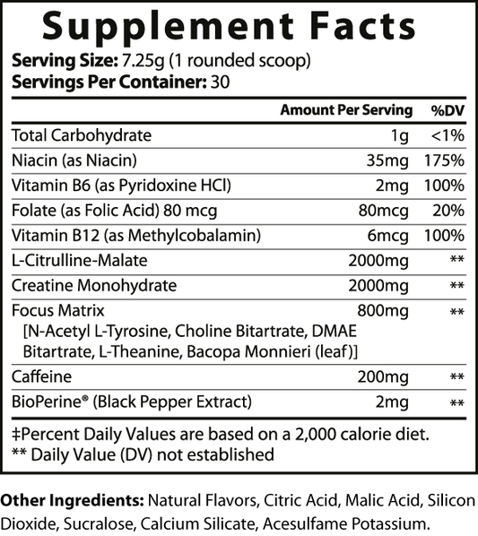 Energy Pre - Workout (Lemonade)