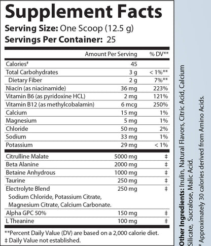 Pump Non - Stim Pre - Workout (Cherry Blast)