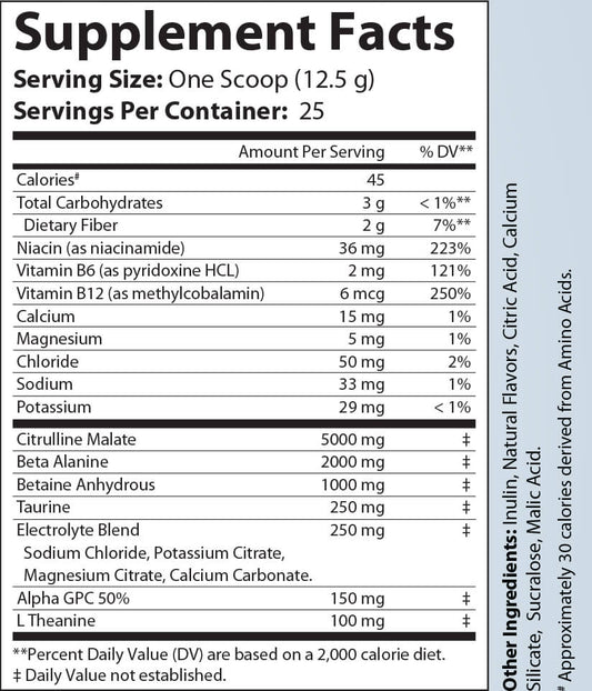 Pump Non - Stim Pre - Workout (Cherry Blast)