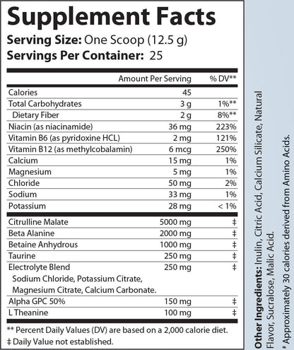 Non - Stim Pump Pre - Workout