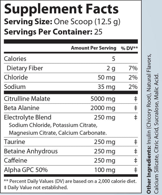 Pump Pre - Workout (Citrus Blast)