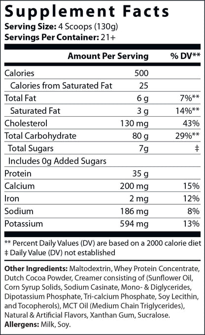6lb Bulk Up! Mass Gainer (Chocolate Milkshake)