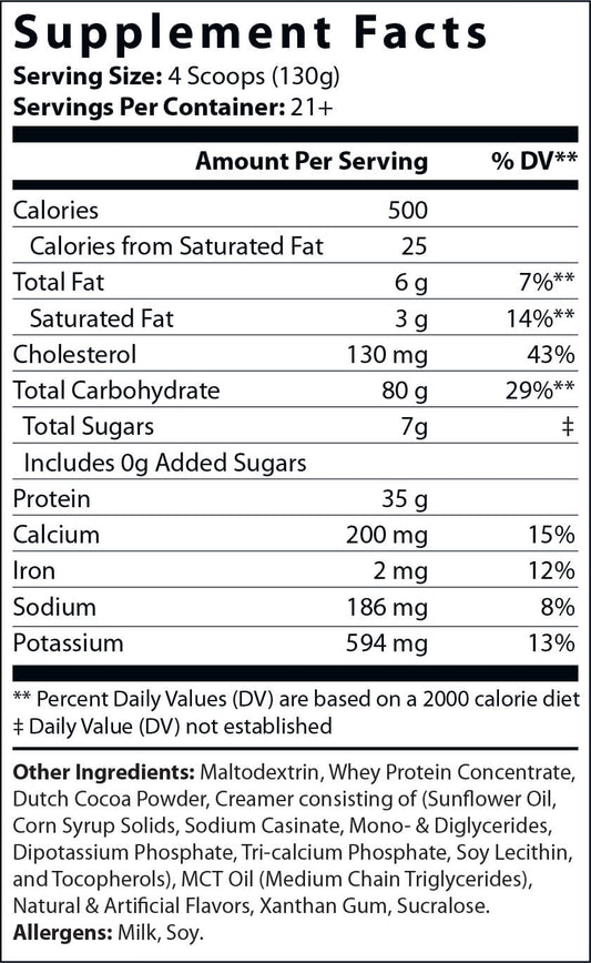6lb Bulk Up! Mass Gainer (Chocolate Milkshake)
