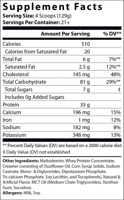 6lb Bulk Up! Mass Gainer (Vanilla Milkshake)