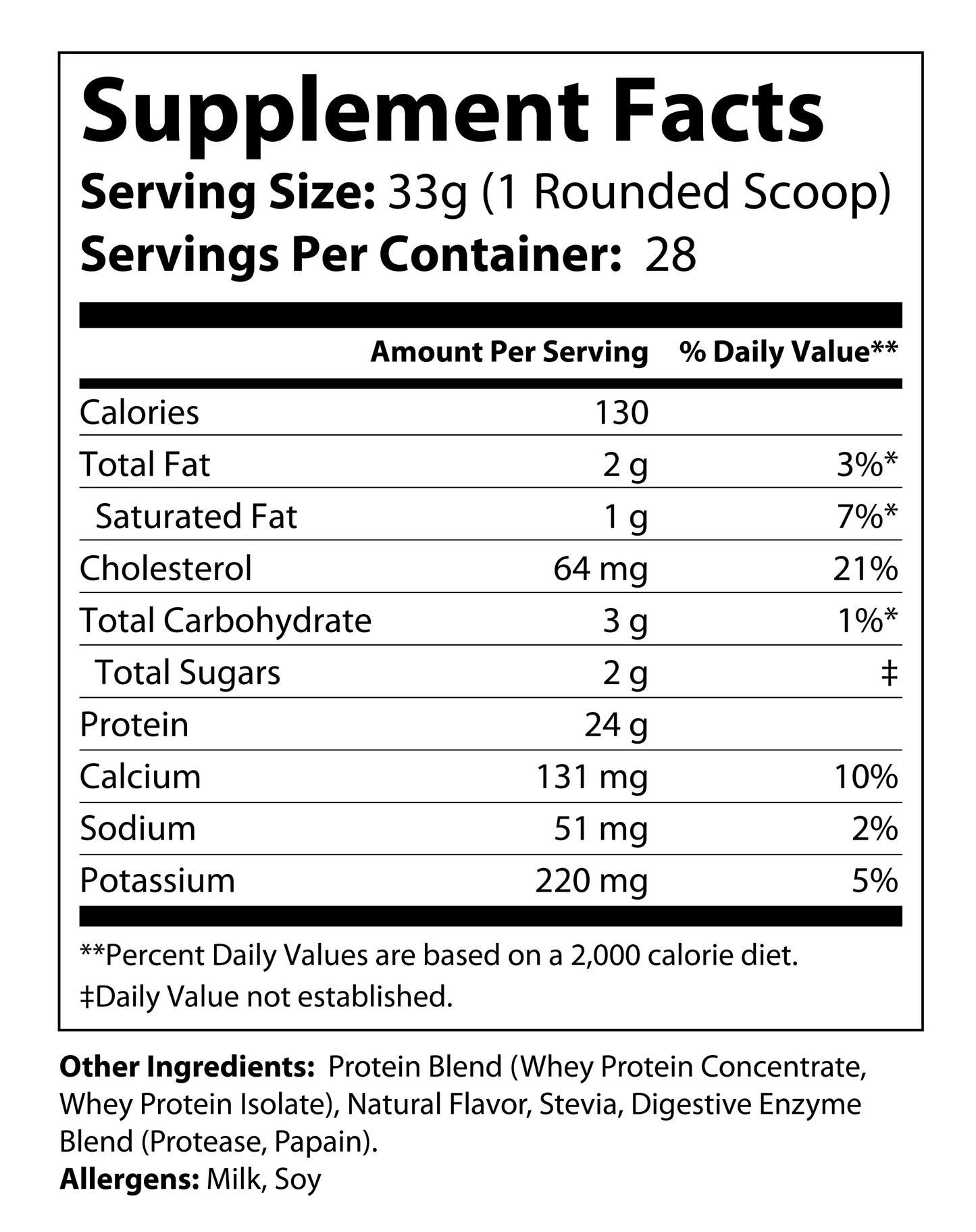 2lb Whey Armor Natural Protein (Vanilla)