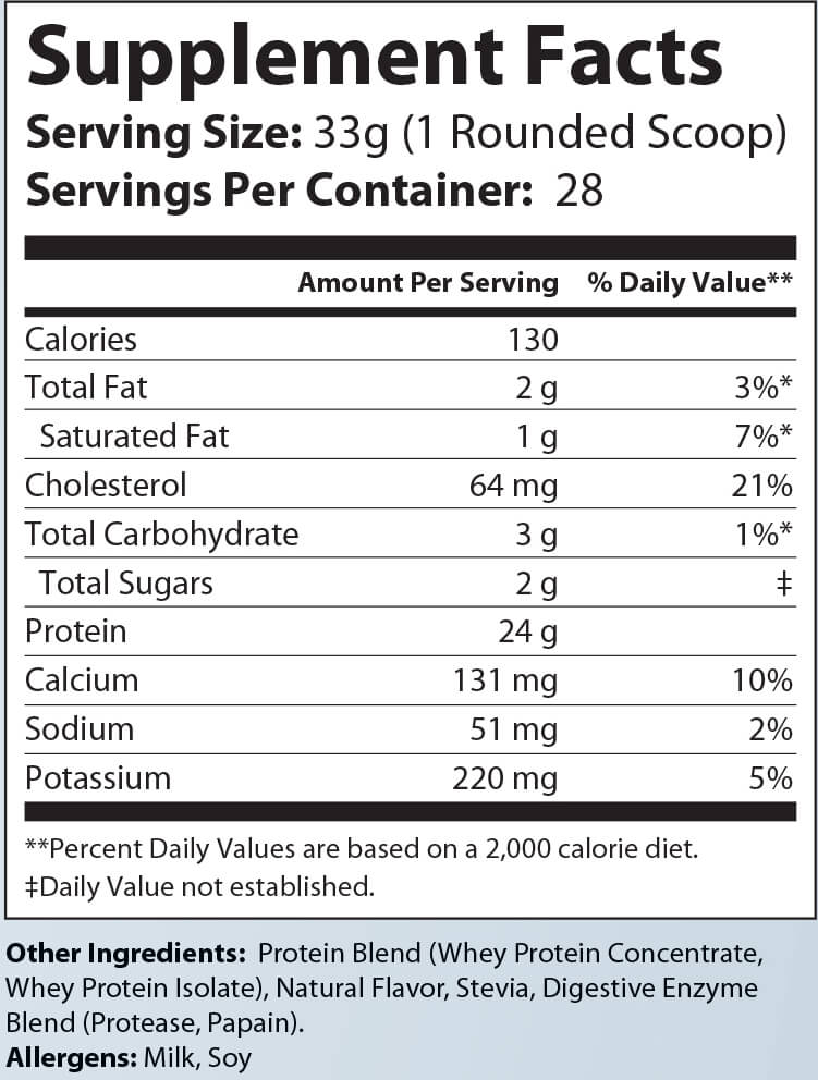 2lb Whey Armor Natural Protein (Vanilla)