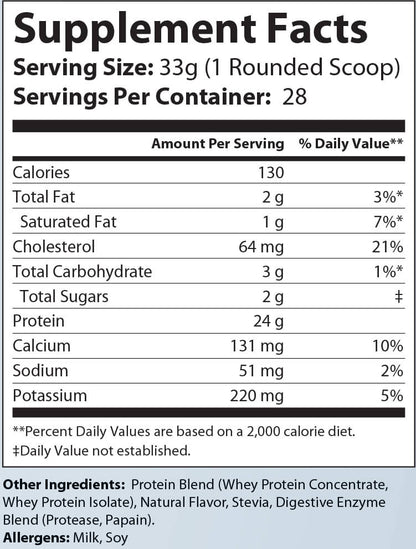 2lb Whey Armor Natural Protein (Vanilla)