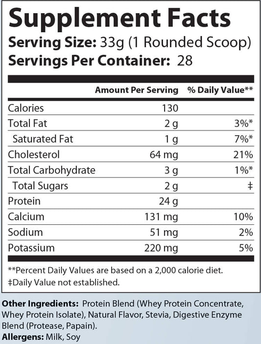 2lb Whey Armor Natural Protein (Vanilla)