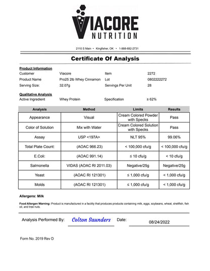 2lb Whey (Cinnamon Swirl)