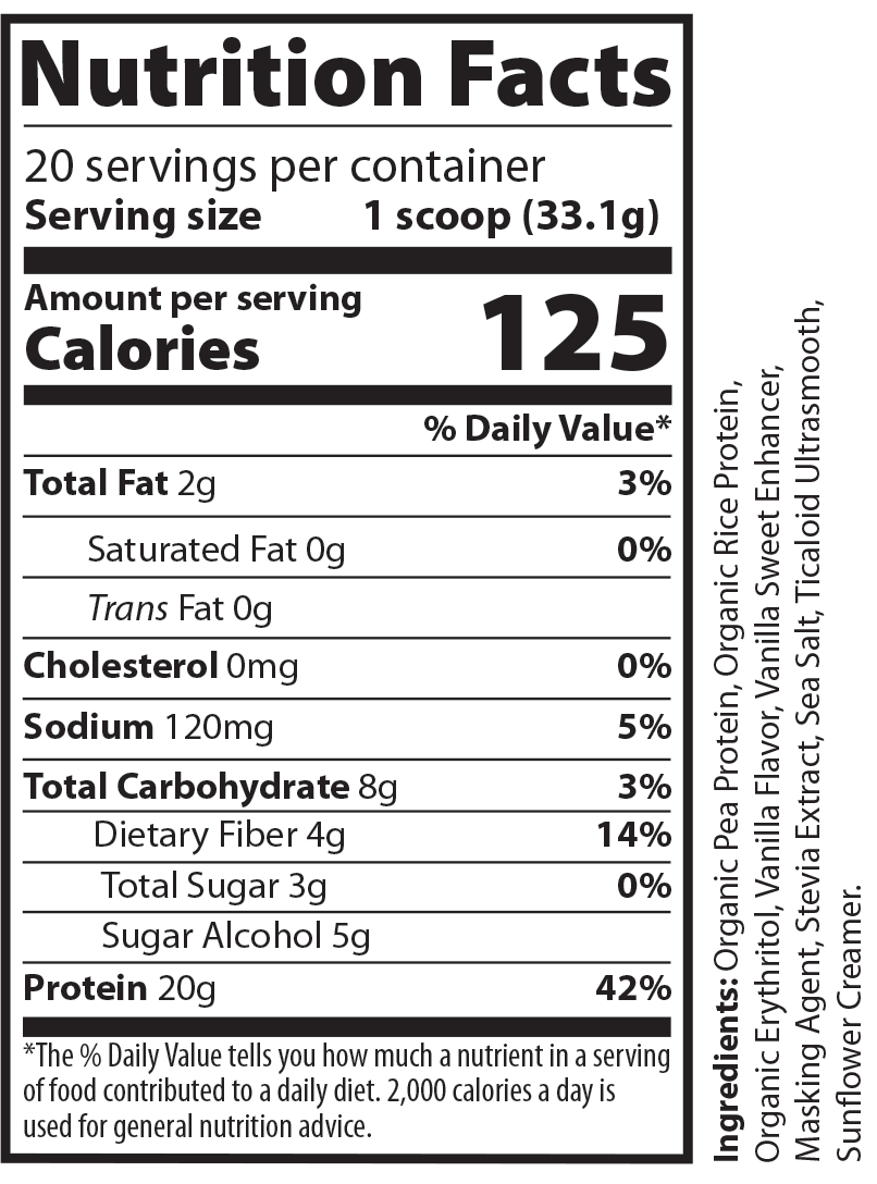 1.5lb Pure Vegan Protein (Vanilla)