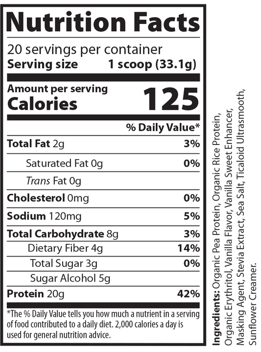 1.5lb Pure Vegan Protein (Vanilla)