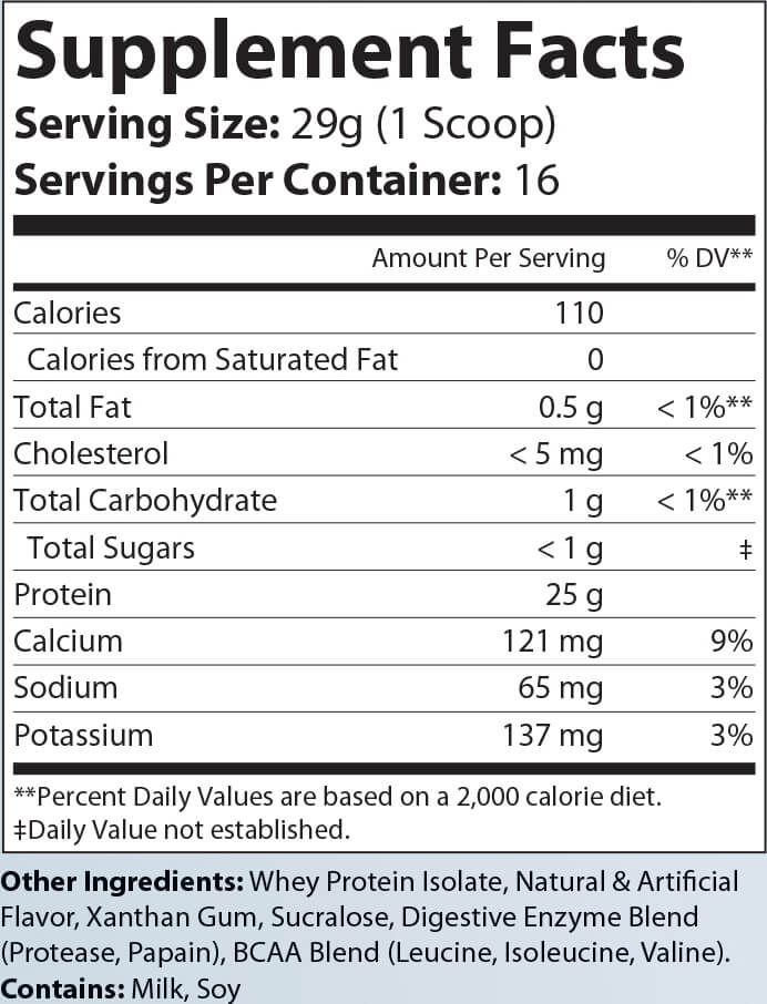 1lb Whey Armor Isolate Protein (Berry)