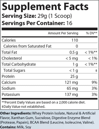 1lb Whey Armor Isolate Protein (Berry)