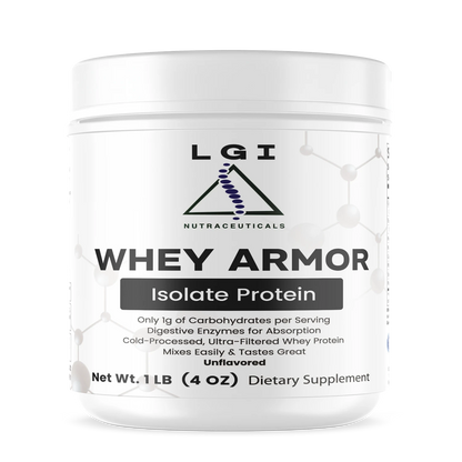 1lb Whey Armor Isolate Protein (Unflavored)