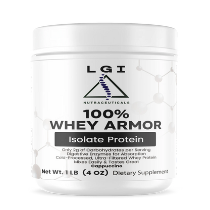 1lb 100% Whey Armor Isolate Protein (Cappuccino)